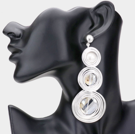 Nubian Swirl Wired Earrings